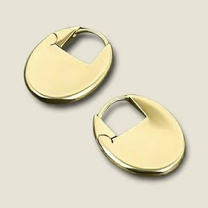 Oval huggie earrings; nwot